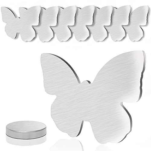 Aongray 8er Set Tischdeckenbeschwerer Edelstahl Magnet Schmetterling Tischtuchklammern ca.55g Extra schwer für Vorhang Outdoor