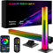 Smart Luces LED, Eukee 2 PcsLuz Ambiental con Múltiples Efectos de Iluminación y Modos de Música, Control de App RGB Luces de Ambiente, Barras de Luces LED para Juegos, PC, TV, Habitaciones