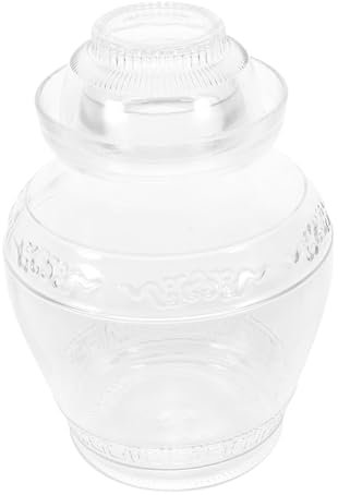PRETYZOOM 1pezzi Vaso Fermentazione Vetro Trasparente Per Sottaceti e Verdure Contenitore Ermetico Da Design Per Cucina Moderno e Conservazione