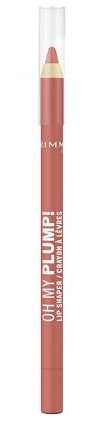 Rimmel London Oh My Plump! Lip Shaper, Lipliner, reich an Peptiden, ultra-cremig, kein Transfer, 1,2 g, 010 Iconic Beige