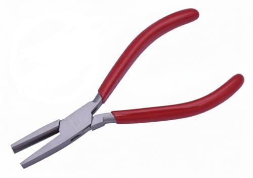 Half Round Flat Nose Pliers, Stainless Steel, 6- Inch, Slim German Pattern, for Jewellery Crafts and Beading