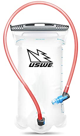 USWE Elite Trinkblase, 1,0 l, Wasserspeicher mit Plug-and-Play, Schnelltrennung und breiter Öffnung, wendbar, auslaufsicher, BPA-frei, für Rucksäcke und Trinkrucksäcke
