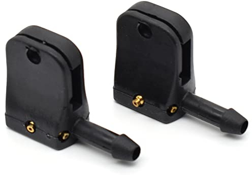 2 STÜCKE Scheibendüsen, Scheibenwaschdüsen, Scheibensprühdüsen, Auto, Auto, Frontscheibe, Wasserspray, Wischerdüsen, Ersatz, kompatibel für Mercedes-Benz Vito W638/Ssangyong Rodius MK1