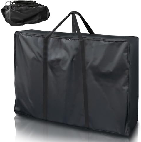 HAIORJUN Tumbona Plegable Almacenamiento Bolsa Oxford 600D con Cremallera Bidireccional, Impermeable Transporte Estuche Grande para Acampada Silla Playa Tumbona Cero Gravedad Silla,100 × 82 × 20 cm
