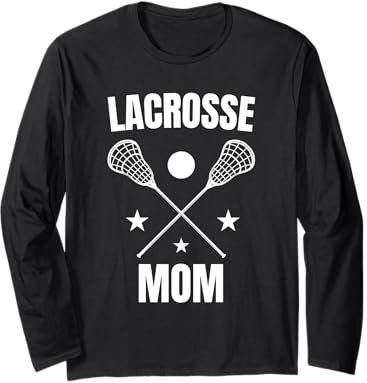 Coole Lacrosse-Kunst für Ehefrau, Mädchen, Frauen, Lax-Helm, Sportliebhaber Langarmshirt