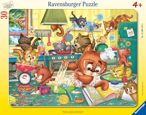 Ravensburger - Kinderpuzzle - 30-48-teiliges Rahmenpuzzle - Verrückte Kätzchen - Mädchen oder Junge ab 4 Jahren - Hochwertiges Puzzle - Dicker und haltbarer Karton - 12004154