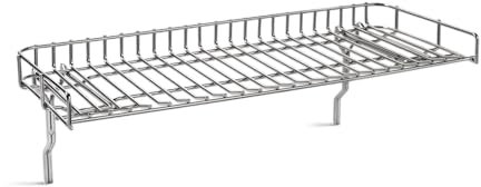 Parrilla de calentamiento BURNHARD® acero inoxidable, fácil montaje, superficie de cocción ampliada, segunda zona de temperatura, robusto, apto para lavavajillas – WAYNE barbacoa de balcón