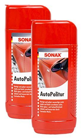 SONAX 2X 03001000 AutoPolitur für Buntlack & Metalliclack 250ml