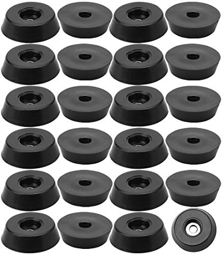 uxcell 24pcs Rubber Feet Bumper Buffer Feet Furniture Cutting Board