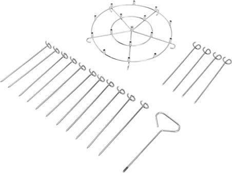 Soportes Para Pinchos, Juego De Estantes Para Pinchos Para Barbacoa, Soporte Para Pinchos Para Asar A La Parrilla De Acero Inoxidable Asar A La Parrilla Brochetas Para Barbacoa Brochetas Para Carne Y