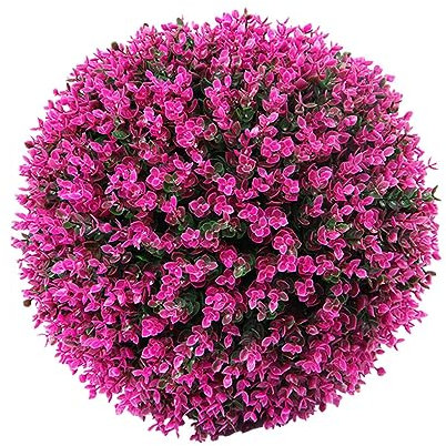 WNDUOKXH Eleganti Sfere Decorative in Finto bosso per Decorazioni Interne o Esterne Aspetto Realistico Ampia Applicazione in plastica, Viola 30 cm