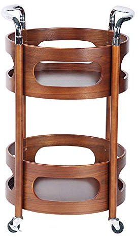 UPGENT Barwagen für zu Hause, Servierwagen, Sideboard, Küchenregal, Friseurwagen auf Rollen, 3-stufiger Beauty-Getränkewagen – mehrere Stile (C) ()