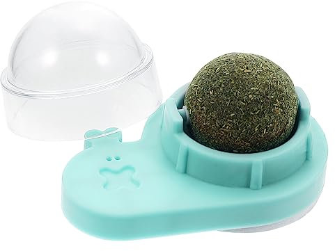 VILLFUL Katzenminze Ball Spielzeug Für Katzen Rotierender Katzenminzenball Katzenleckerli Für Indoor Katzen Kauspielzeug Mit Katzenminze Für Haustiere