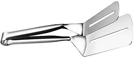 TOPPERFUN 1pieza Tongs De Cocina De Inoxidable Multifuncional Para Asar y Servir Alimentos Para Hogar Restaurante y Eventos