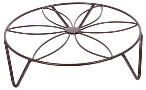 ibasenice Estante Para Macetas De Hierro Forjado Estilo Para Sala De Estar Soporte Para Flores De Interior Base Para Maceta De Metal