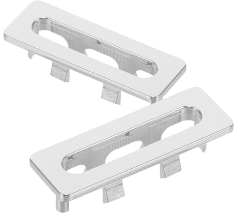 Outanaya Coperchio del Foro del Lavandino Bagno, Anello di Troppo Pieno in Plastica, Set 2 Pezzi Inserto per Lavello Cucina, Accessori per Lavandino Installazione Semplice e Protezione da