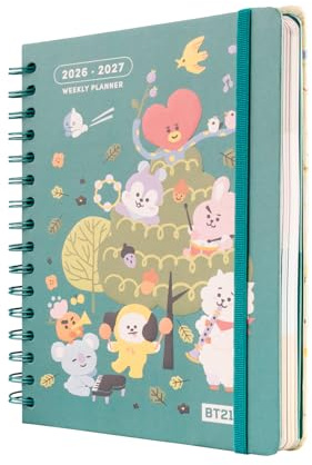 Grupo Erik Agenda 2026 2027 Scolaire BT21 - Semainier, A5