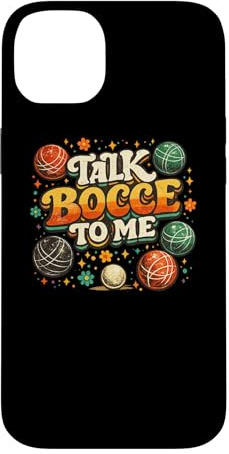 Custodia per iPhone 14 Plus Squadra italiana di giocatori di bocce Talk Bocce To Me