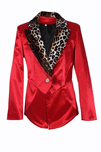 M&G Atelier Frack - Disfraz de pimp para mujer, talla 36-50, color rojo