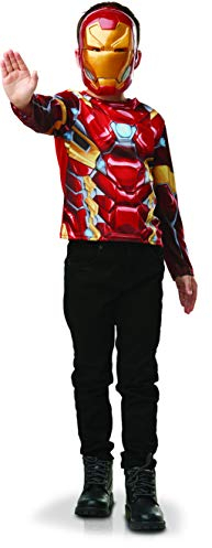 RUBIE'S Classic Iron Man Top + Mask – Single 5-8 Years