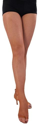 Disnace Collant a Rete Professionale, Colore Bronzo, Taglia Unica - Per Danza, Colori della Pelle