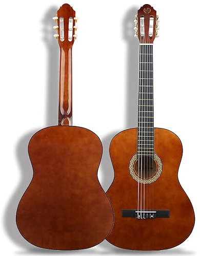 38 Konzertgitarre, Basswood Wrapped Abgerundete Gitarre, Klassische Gitarre, Klassische Akustikgitarre, Klassische Akustikgitarre, Erwachsene Spieler Grade Gitarre, Zupfinstrument, Musikinstrument