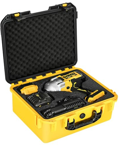 Koffer für Dewalt Schlagschrauber 1/2: wasserdichter Werkzeugkoffer für Dewalt Akku-Schlagschrauber 1/2 Zoll DCF900 | DCF891 | DCF961b, harter Tragekoffer für Dewalt Drehmomentschlüssel-Set