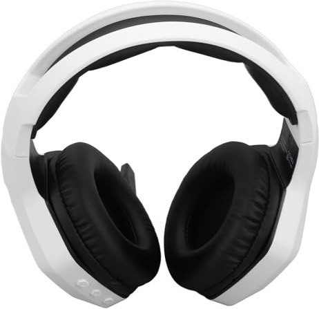 2.4G Wireless Gaming Headset, PC -spel Hörlurar för Switch Laptop Mobile Mac (Vit)
