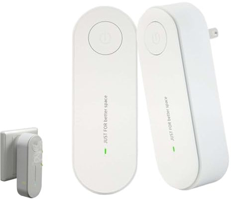 Ionic Air Purifier Plug in Uk(with UK Plug), 2026 New Upgrades Ionic Air Purifiers, Filter-Free Purifier, Whisper Quiet (White)