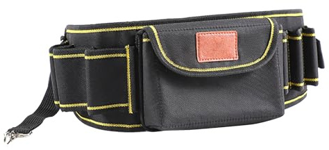 Delantal de trabajo Oxford multiusos con bolsillos organizadores de herramientas, adecuado para proyectos profesionales y de bricolaje en el sitio, reparación de equipos de mantenimiento