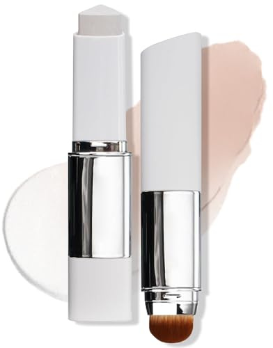 Blanc Cover Cream Stick V White Foundation Stick, Korean Colour Changing Foundation Stick, Medium To Full Coverage Dewy Finish Base Makeup - Dual-Ended With Detachable Brush, Korean Makeup