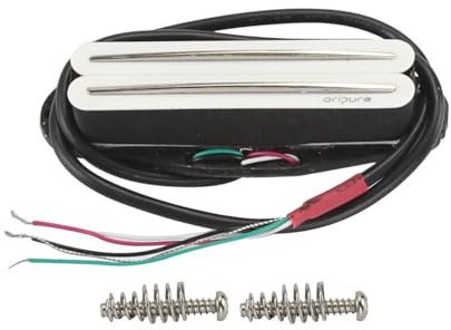 Oripure Micros Hot Rail Alnico5 Humbucker à simple bobinage 15-16K Fit ST SQ TL Guitare électrique, Blanc