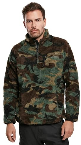 Brandit Men's Teddyfleece Troyer Woodland size M