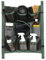 Ekkia Stall-Organizer 58 x 64 cm grau/grün