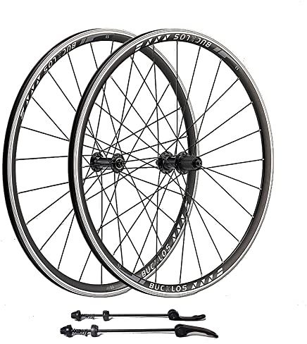 BUCKLOS Road Bike Wheelset 700c Rim Brake with 30mm Depth Rims,23/24/25C Clincher Aluminum Alloy Road Bike Wheels Suitable for 8/9/10 Speed with Quick Release/24Hole