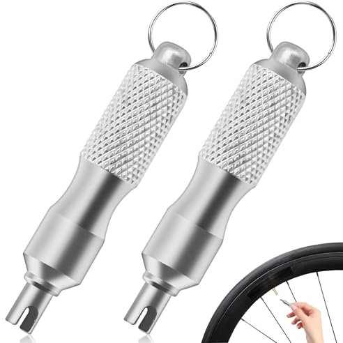 2 Piezas Herramienta de extracción de vástago de válvula de automóvil, herramienta portátil de extracción de núcleo de válvula, herramienta de vástago de válvula de acero inoxidable para neumáticos