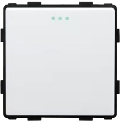 1er Schalter 1Fach 3Wege Glas - Lichtschalter Wechselschalter Unterputz Mechanischer Wandlichtschalter EU-Standard | weiß - Schalter 3 Wege