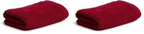 Möve Superwuschel Handtuch aus 100% Baumwolle, Ruby, 50 x 100 cm (Packung mit 2)