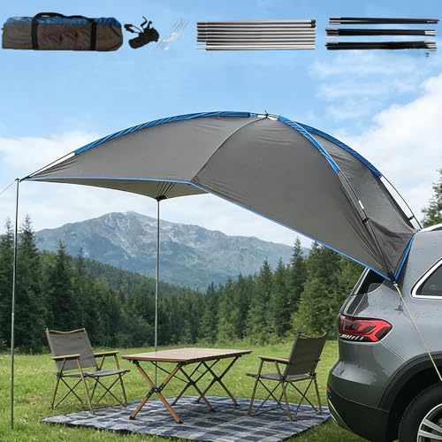 TOOSOAR Tienda de Campaña para Coche,Ligero Portátil,para 3-4 Personas,para Camping al Aire Libre Auto-Conducción,para SUV MPV Hatchback Minivan