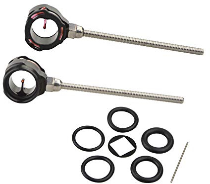 MILAEM Bågskytte Klassiska bågvisir 0,019 tum scope pin båge sikt, böjd bågsikt, synpunkt, jakttillbehör (svart)