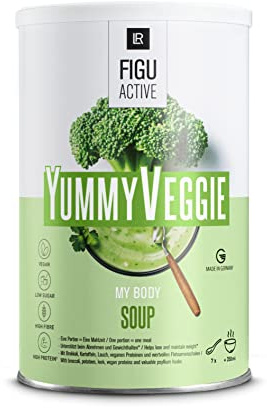 LR FiguActive Yummy Veggie Soup - Hoher Ballaststoff- und Proteingehalt - Vegan, glutenfrei, laktosefrei
