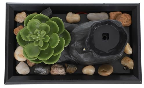 PRETYZOOM Fuente Artificial De Plástico Decoración Feng Shui Pequeño Dispositivo De Flujo De Agua Fuente De Mesa Hogar y Oficina