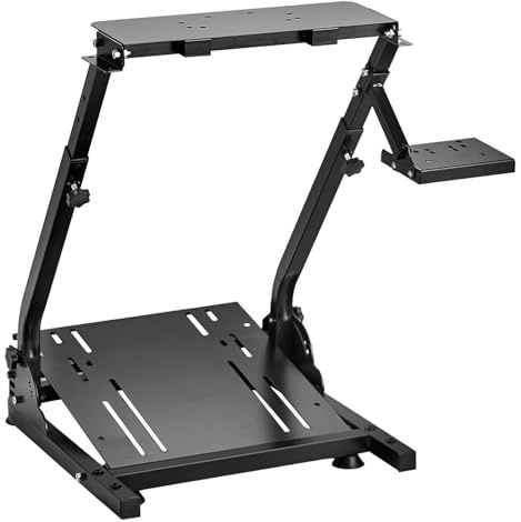 OldFe Supporto Volante per Simulatore di Guida Compatibile con Logitech G27 G25 G29 e G920 Steering Wheel Stand con V2 Supporto Giochi Regolabile in Altezza ed Angolazione