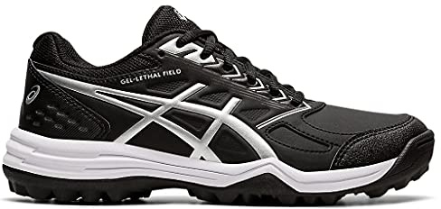 ASICS Women's Gel-Lethal Field Shoes, 11, Black/Pure Silver