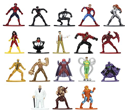 Marvel Spider-Man 18-Pack Series 8 Die-cast Figures, Toys for Kids and Adults