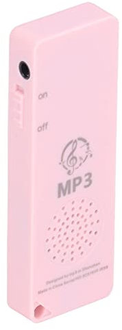 Reproductor de MP3 Multifuncional Portátil, Reproductor de Música Digital Compatible con Tarjeta de Memoria de 64 GB, Grabadora de Voz para Deportes, para Entretenimiento con Auriculares, para(Rosa)