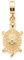 JEWELS BY LEONARDO Anhänger Clip & Mix Mora • Ketten-Anhänger aus goldfarbenem Edelstahl • kleine stilisierte Schildkröte • Clip S (3,5 mm Ø) • Schmuck Geschenk für Frauen • 022894