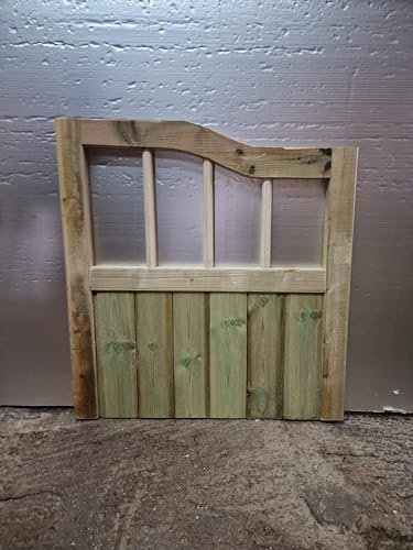 MD Carpentry Wooden Garden Gate, Pressure Treated, 120cm High x 90cm Wide, Green, Wood