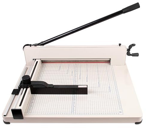 A3 Professional Lever Cutter with Safety Lock - 440mm Cutting Width Photo Cutter for School Office, Protective Device Included