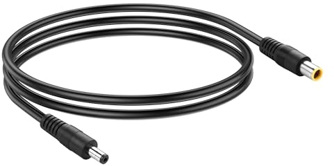 PNGKNYOCN DC5521 till DC 8 mm strömadapterkabel, 14 AWG DC7909 kontakt till DC 5,5 x 2,1 kontaktkabel för bärbar strömstation solgenerator och solpanel (1 m/3 FT)